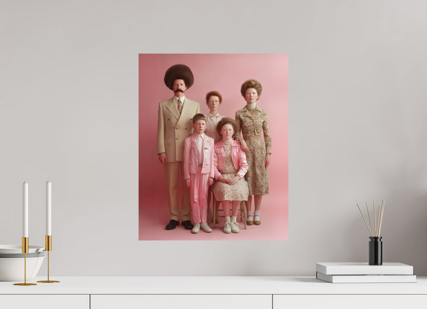 40 x 50 cm, Photo Print On Fuji Crystal DP II We are family V