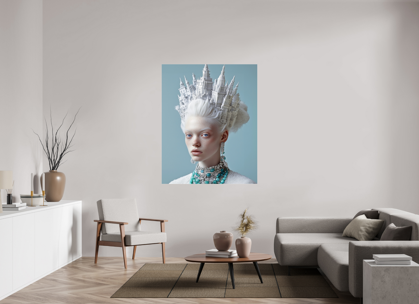 120 x 150 cm, Photo Print Under Acrylic Glass Hairdo VI