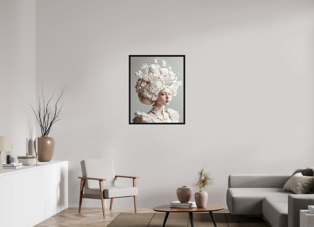 70 x 87,5 cm, Floater Frame Hairdo XXIV