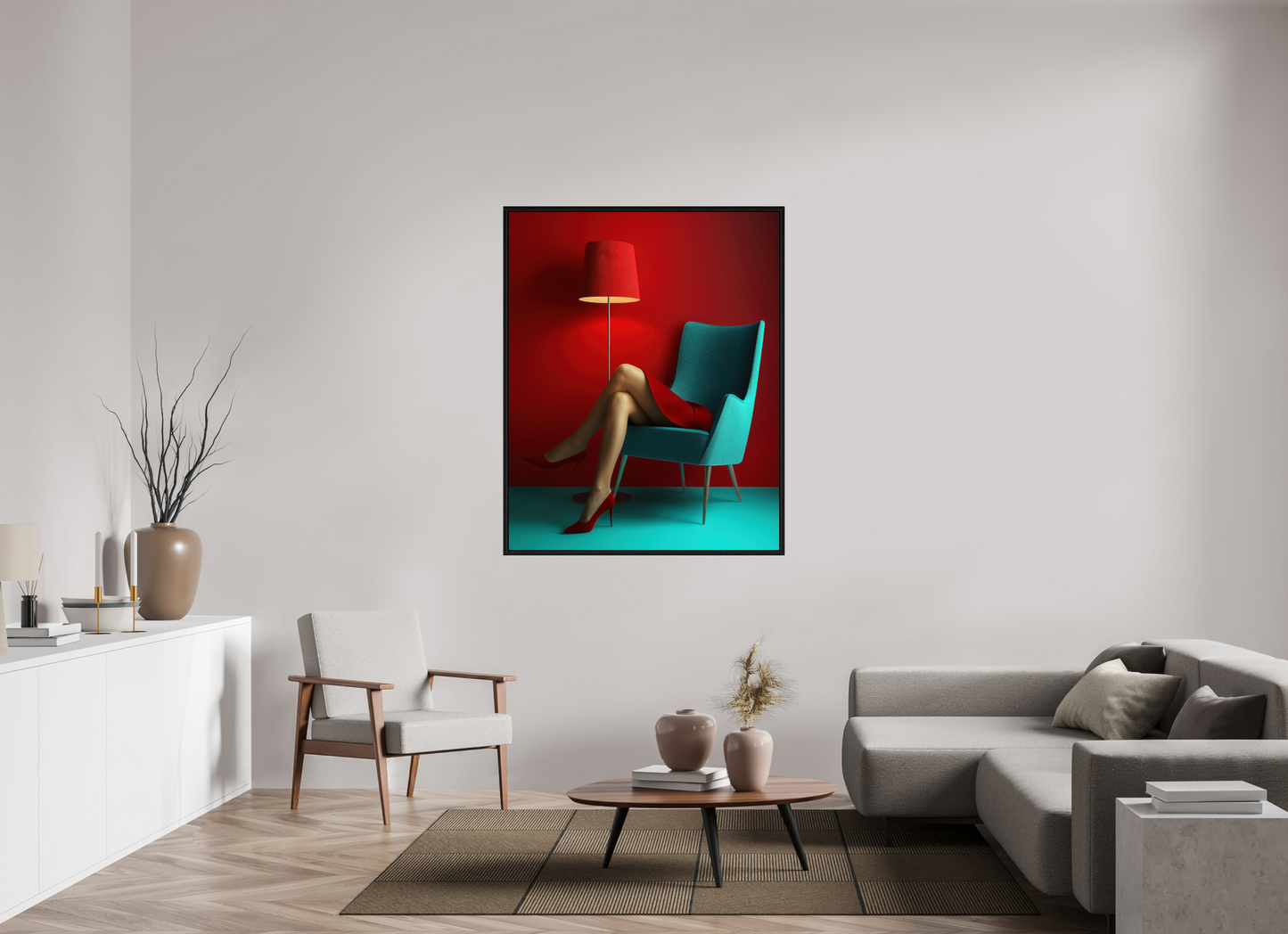 110 x 137,5 cm, Floater Frame Legs III