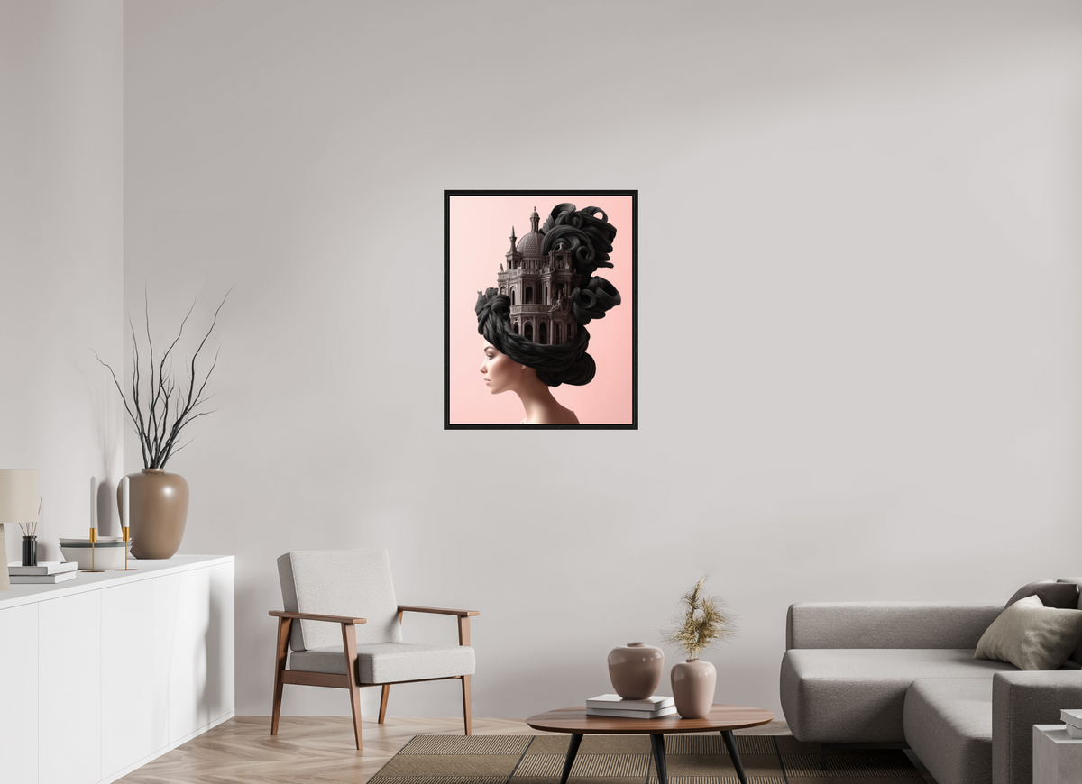 70 x 87,5 cm, Floater Frame Hairdo XV