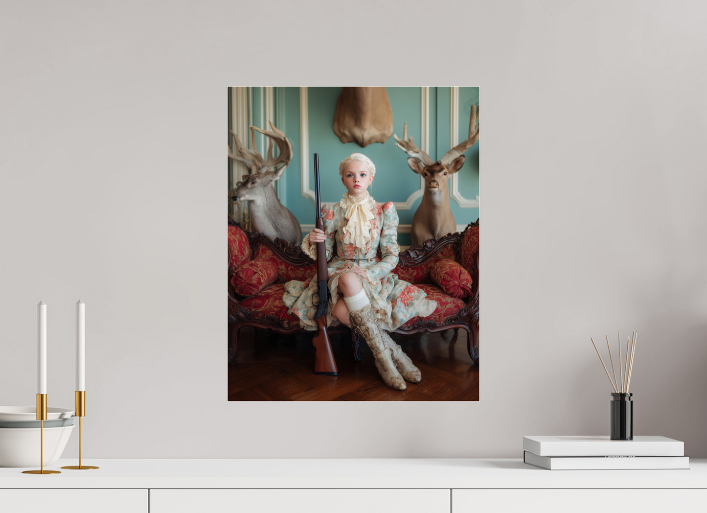 40 x 50 cm, Photo Print Under Acrylic Glass Hunting Season VIII