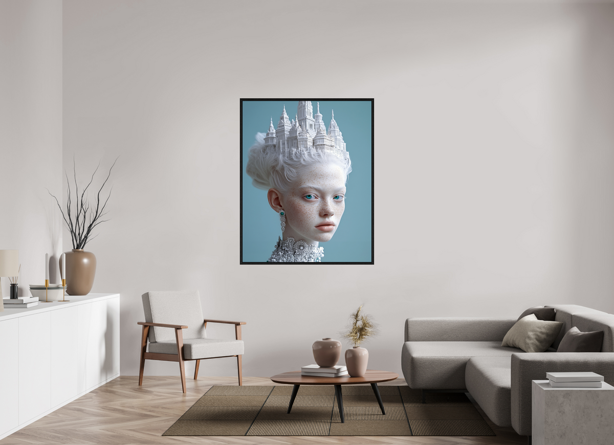 110 x 137,5 cm, Floater Frame Hairdo IX