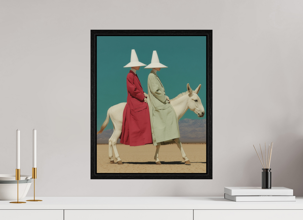 40 x 50 cm, Floater Frame Red Horizon IV
