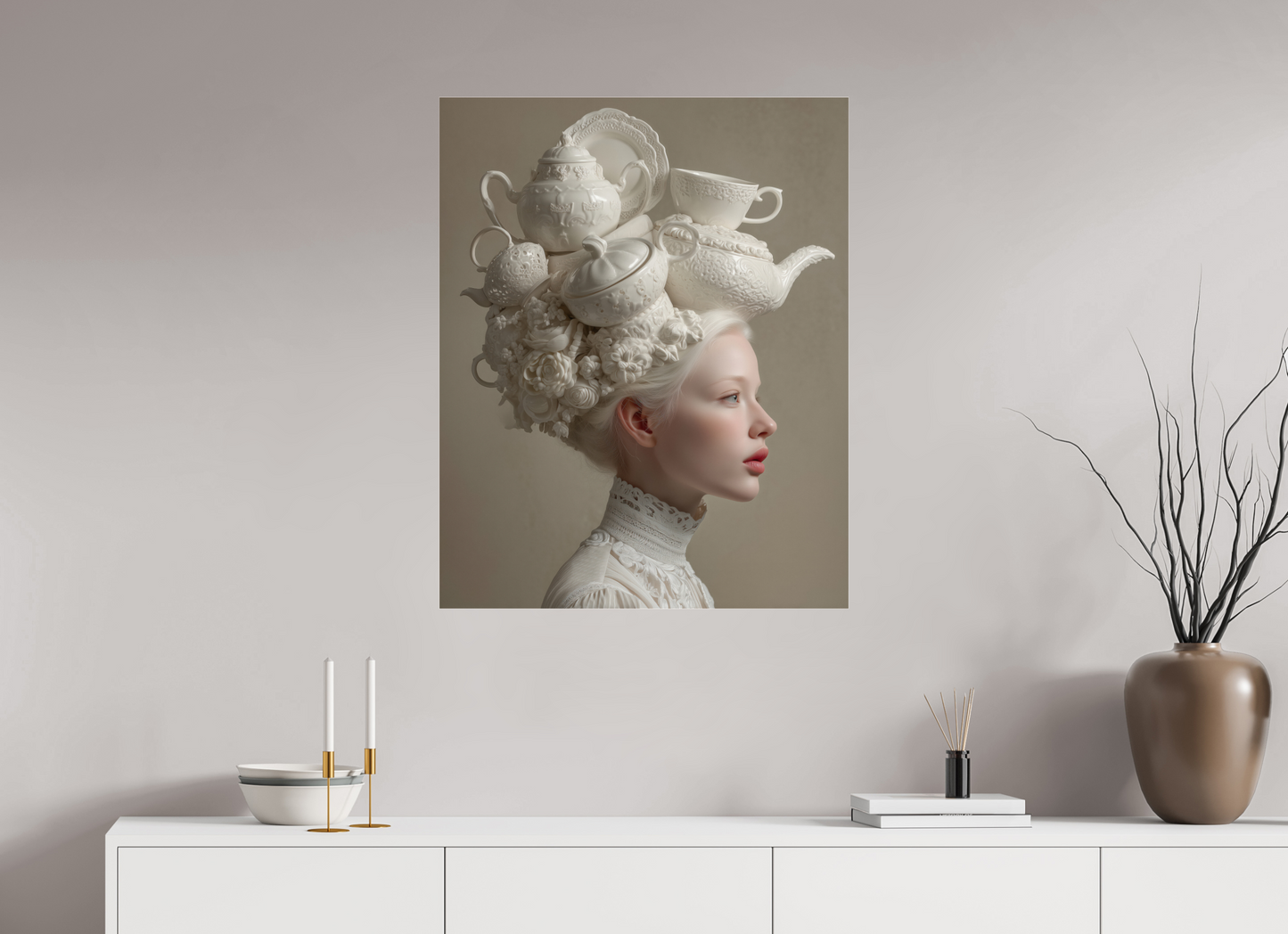 70 x 87,5 cm, Photo Print Under Acrylic Glass Hairdo I