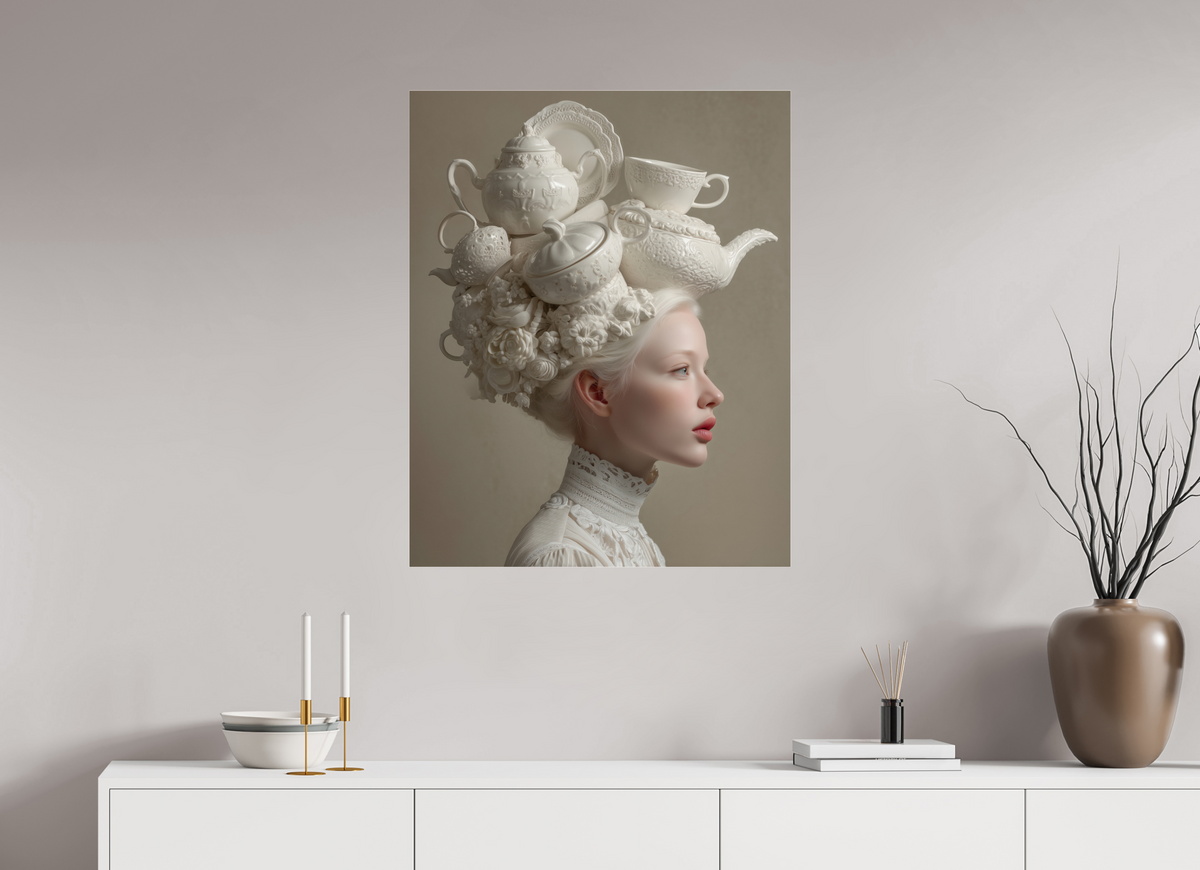 70 x 87,5 cm, Photo Print Under Acrylic Glass Hairdo I