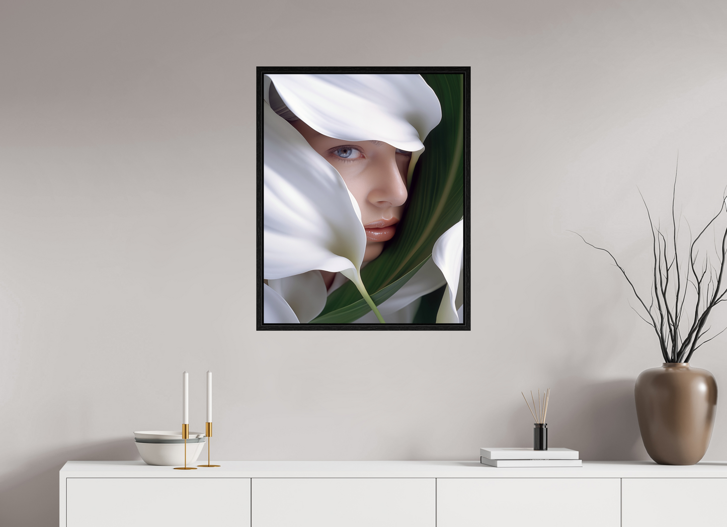 60 x 75 cm, Floater Frame Calla X