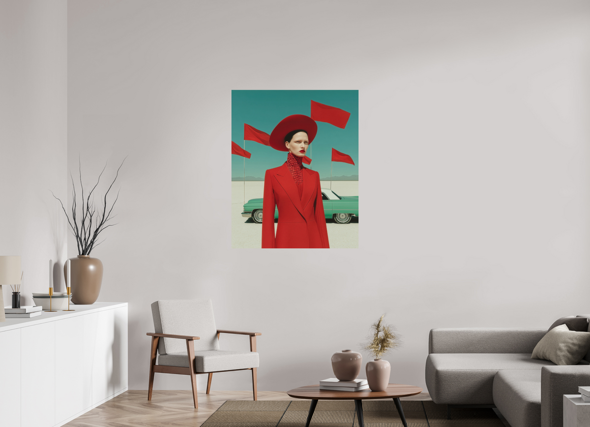 90 x 112,5 cm, Photo Print On Fuji Crystal DP II Red Horizon I