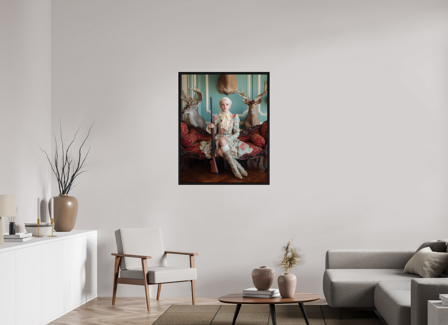 80 x 100 cm, Floater Frame Hunting Season VIII