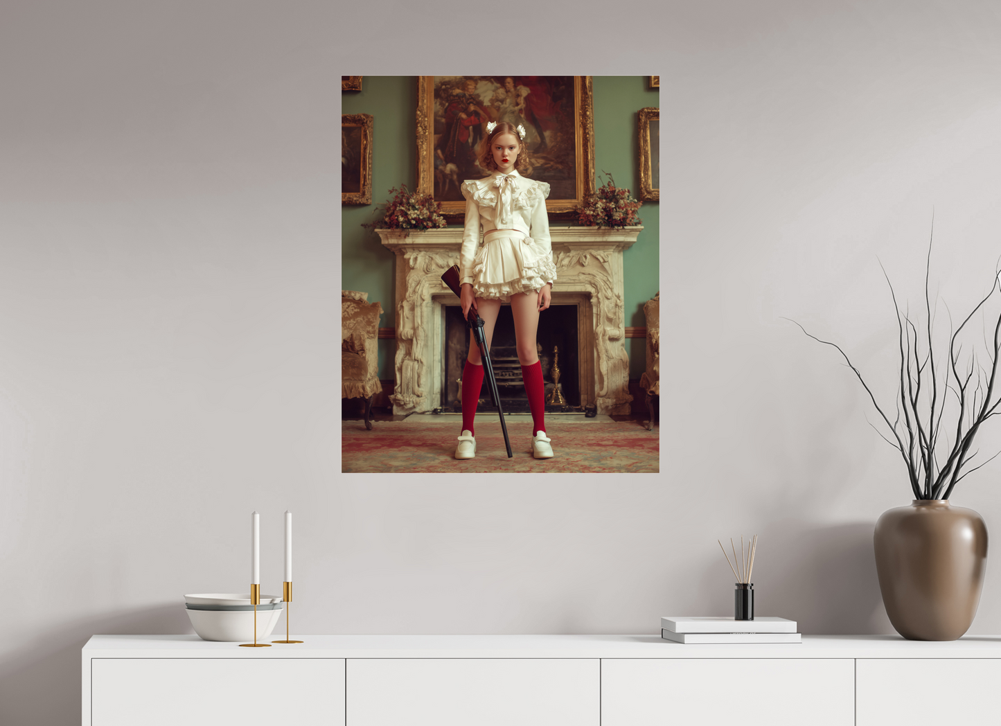 70 x 87,5 cm, Photo Print Under Acrylic Glass Hunting Season IV