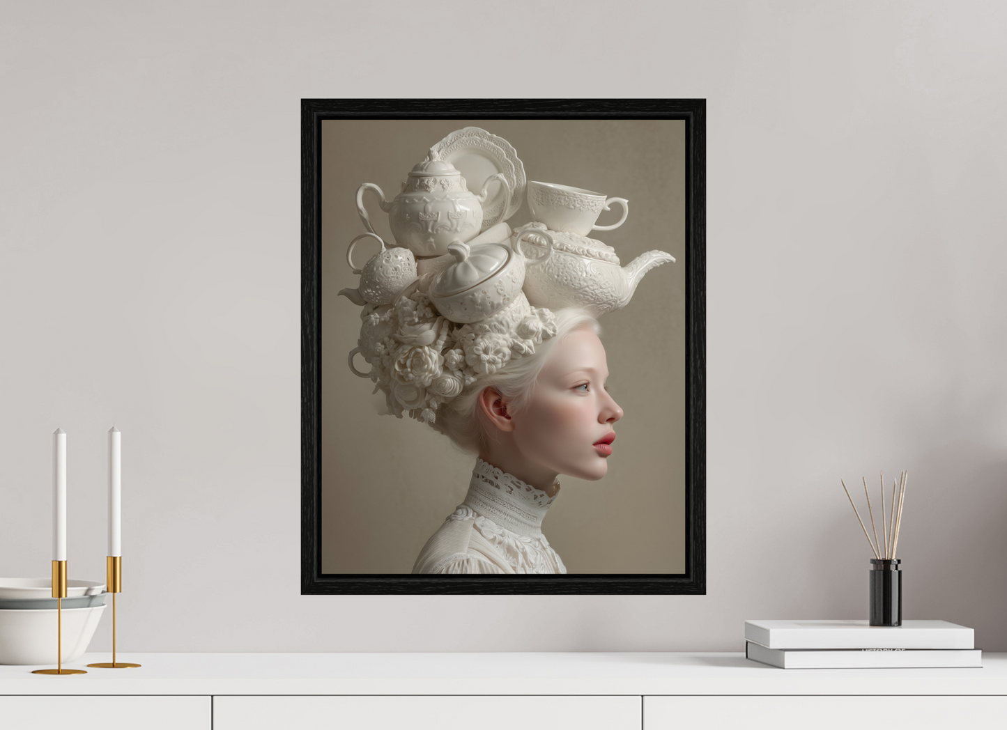 40 x 50 cm, Floater Frame Hairdo I