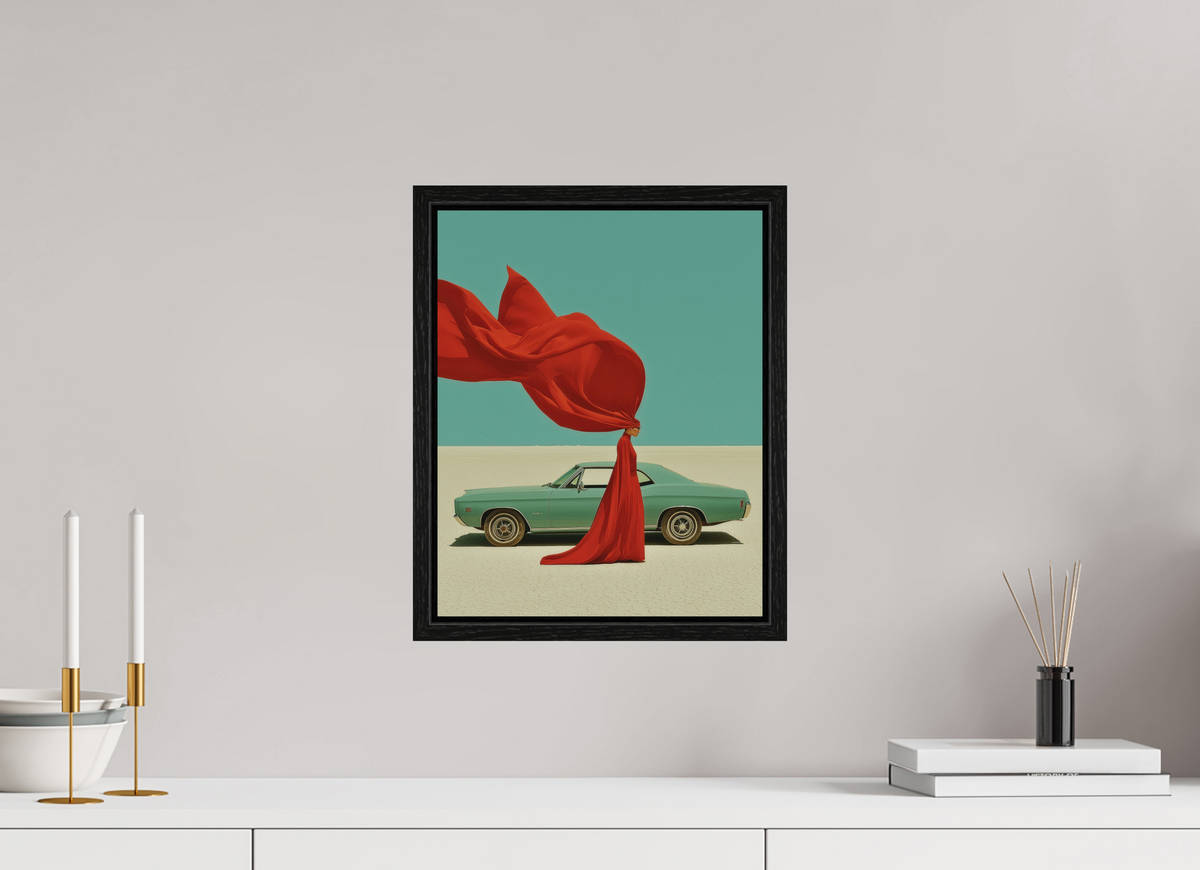 30 x 37,5 cm, Floater Frame Red Horizon IV