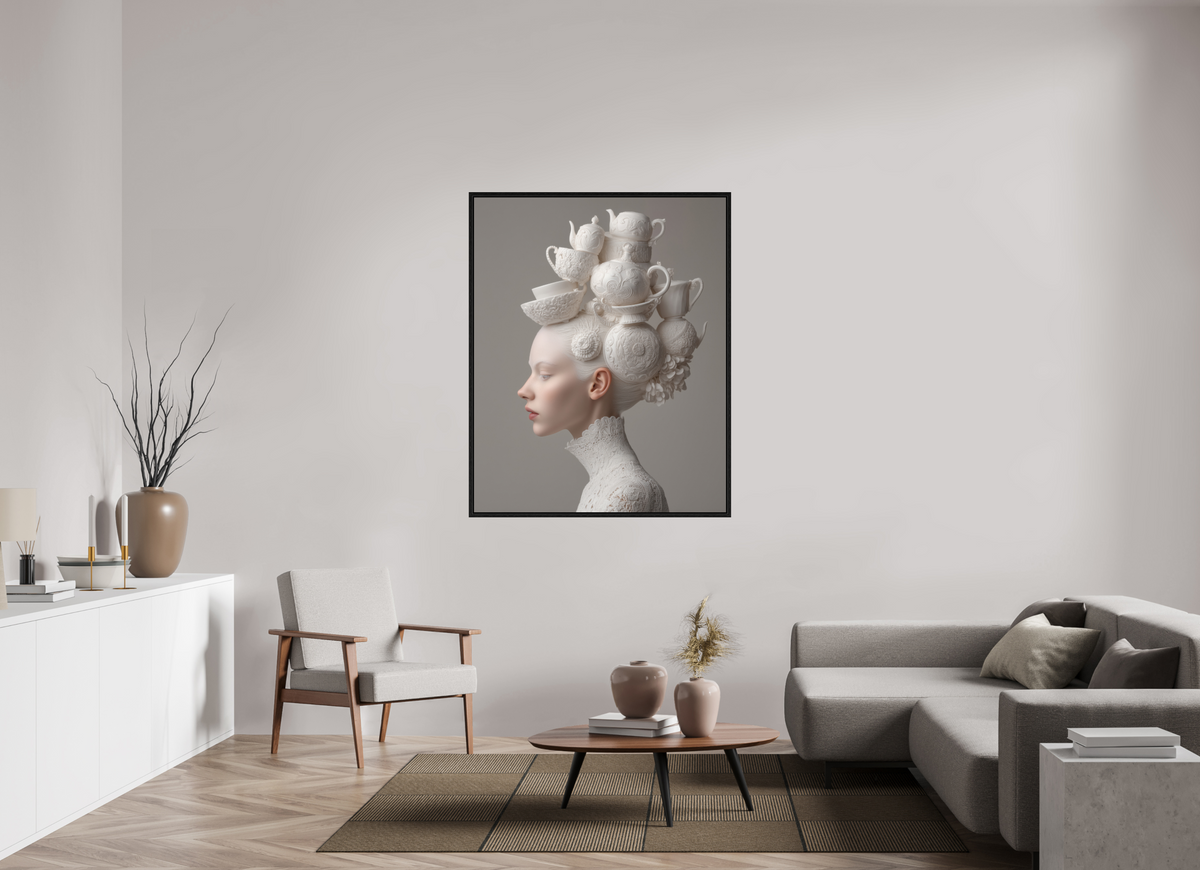 110 x 137,5 cm, Floater Frame Hairdo II