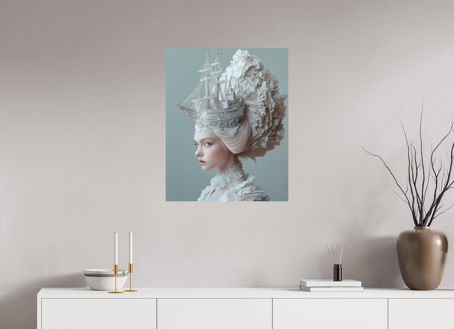 60 x 75 cm, Photo Print On Fuji Crystal DP II Hairdo XVII