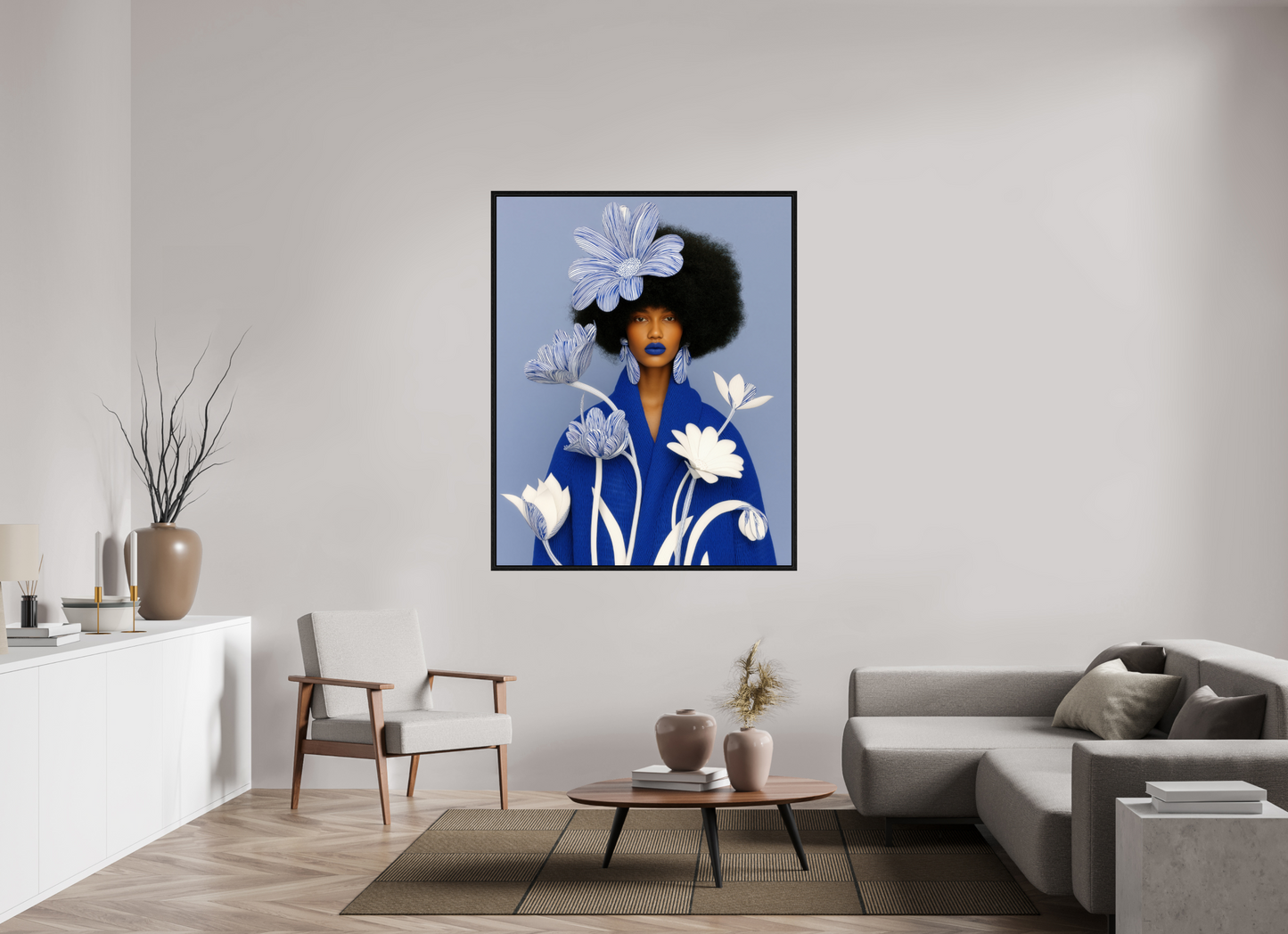 120 x 150 cm, Floater Frame Matisse Fashion XI