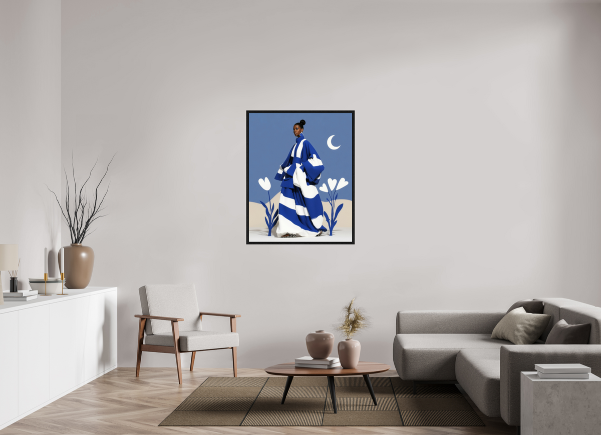 90 x 112,5 cm, Floater Frame Matisse Fashion II