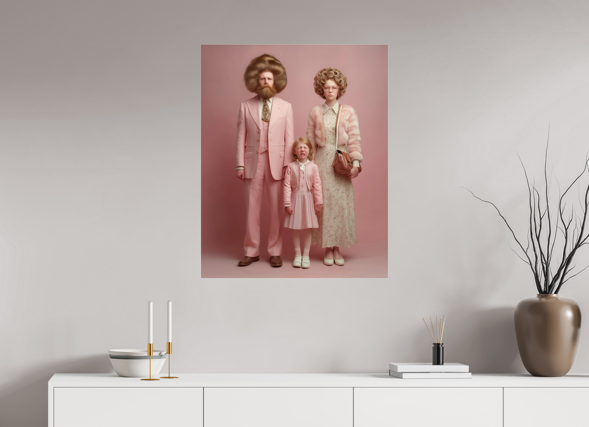 70 x 87,5 cm, Photo Print Under Acrylic Glass We are family VIII