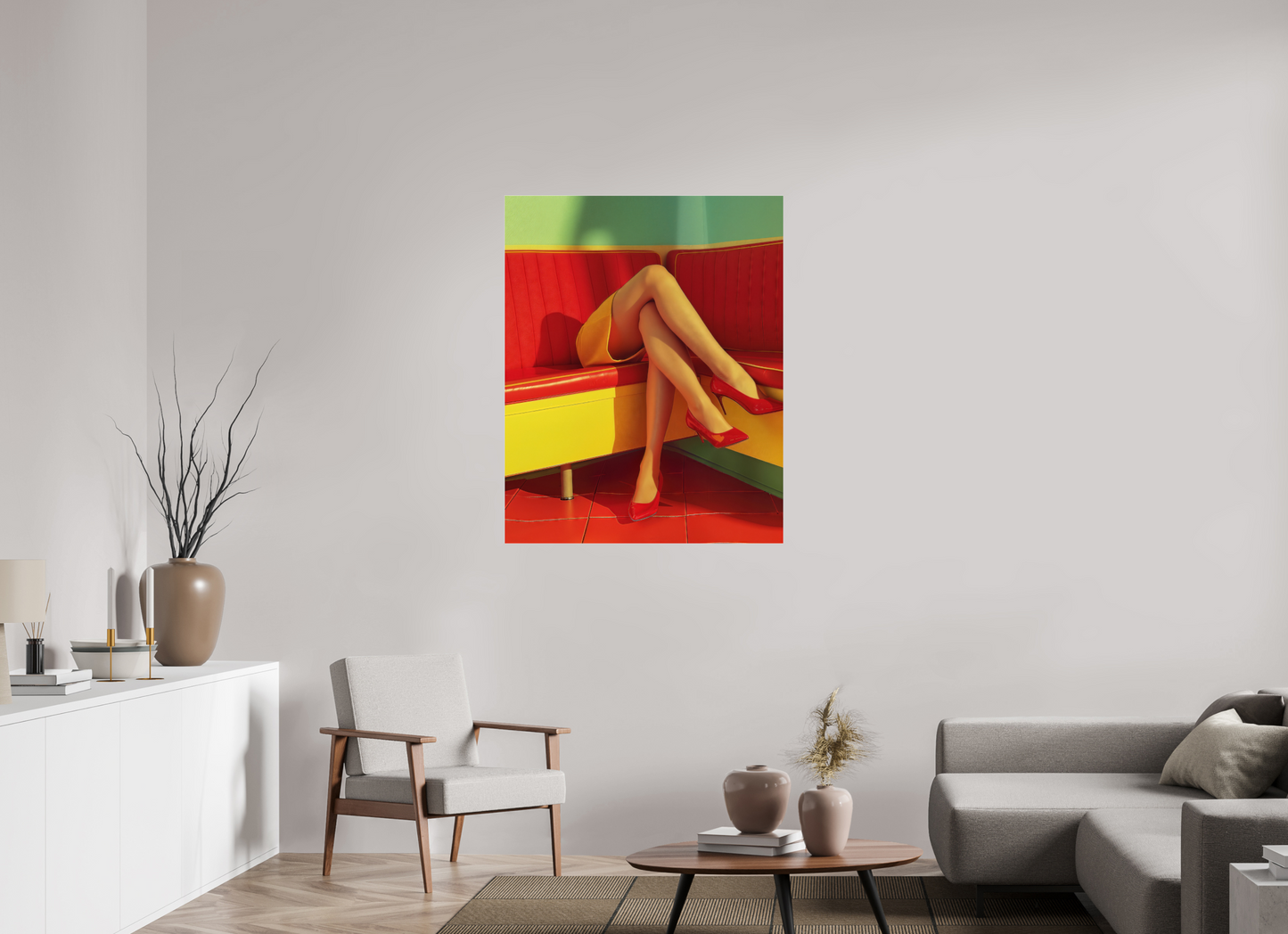 90 x 112,5 cm, Photo Print Under Acrylic Glass Legs XVI