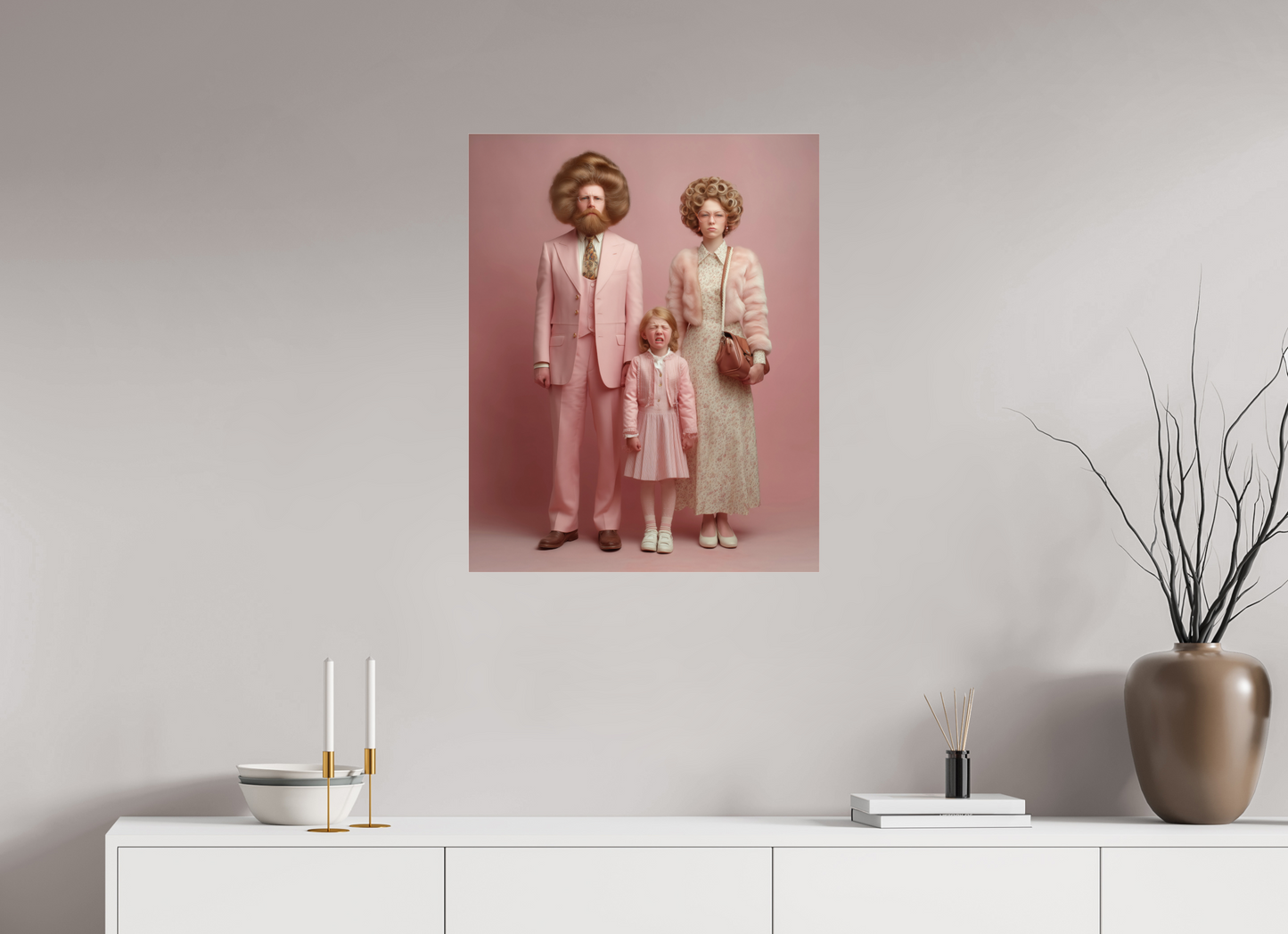 60 x 75 cm, Photo Print Under Acrylic Glass We are family VIII