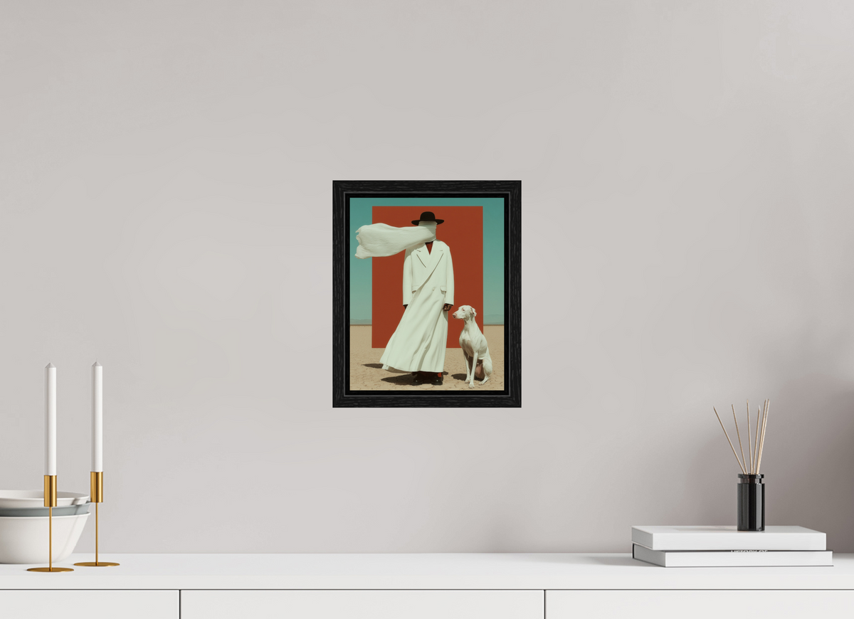 20 x 25 cm, Floater Frame Red Horizon VIII
