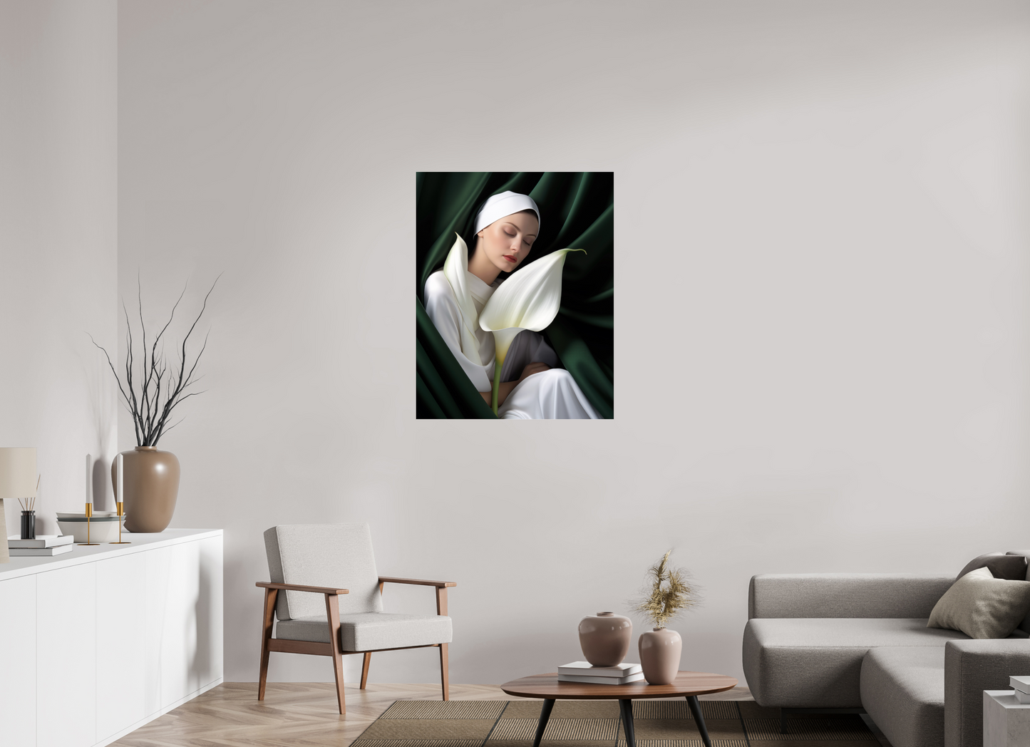 80 x 100 cm, Photo Print Under Acrylic Glass Calla XII