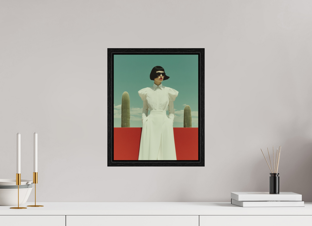 30 x 37,5 cm, Floater Frame Red Horizon XII