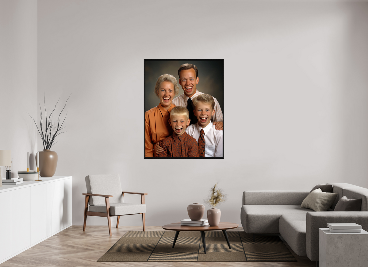 110 x 137,5 cm, Floater Frame We are family VI