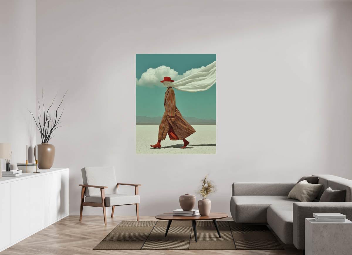 120 x 150 cm, Photo Print Under Acrylic Glass Red Horizon V