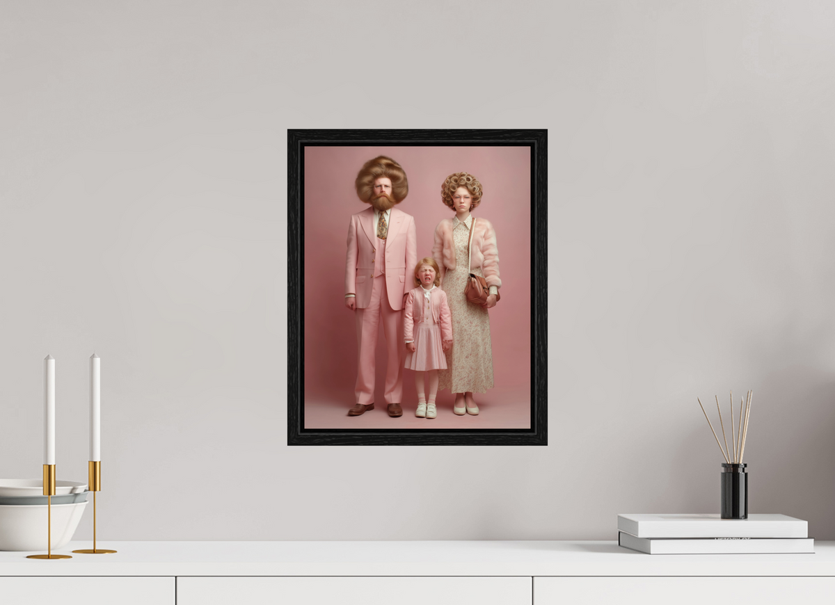 30 x 37,5 cm, Floater Frame We are family VIII