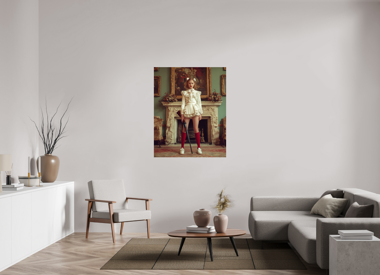 100 x 125 cm, Photo Print Under Acrylic Glass Hunting Season IV
