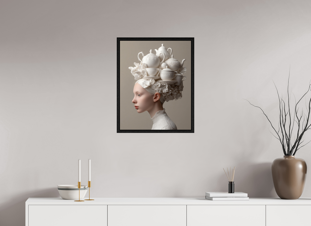 50 x 62,5 cm, Floater Frame Hairdo III