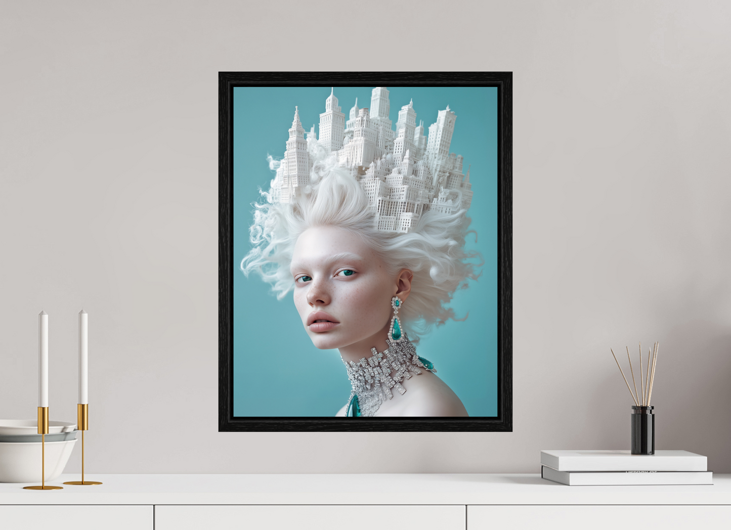 40 x 50 cm, Floater Frame Hairdo IV