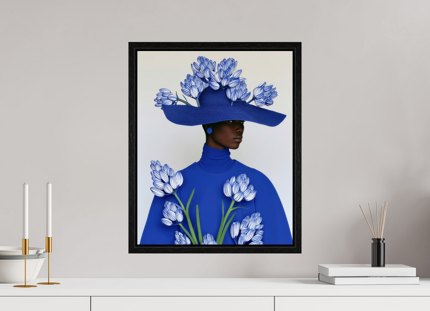 40 x 50 cm, Floater Frame Matisse Fashion I