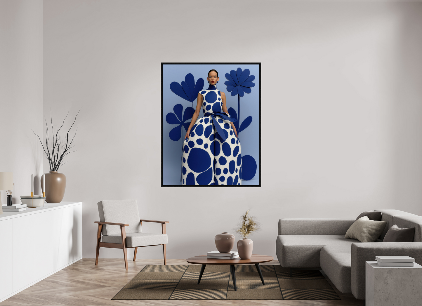 120 x 150 cm, Floater Frame Matisse Fashion V