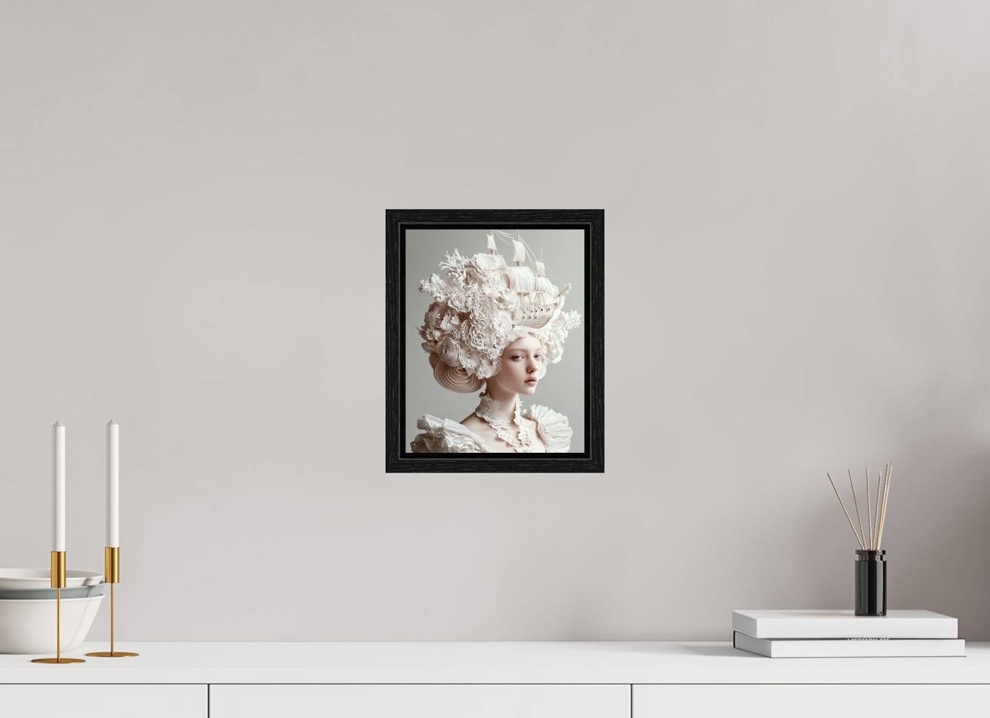 20 x 25 cm, Floater Frame Hairdo XXIV