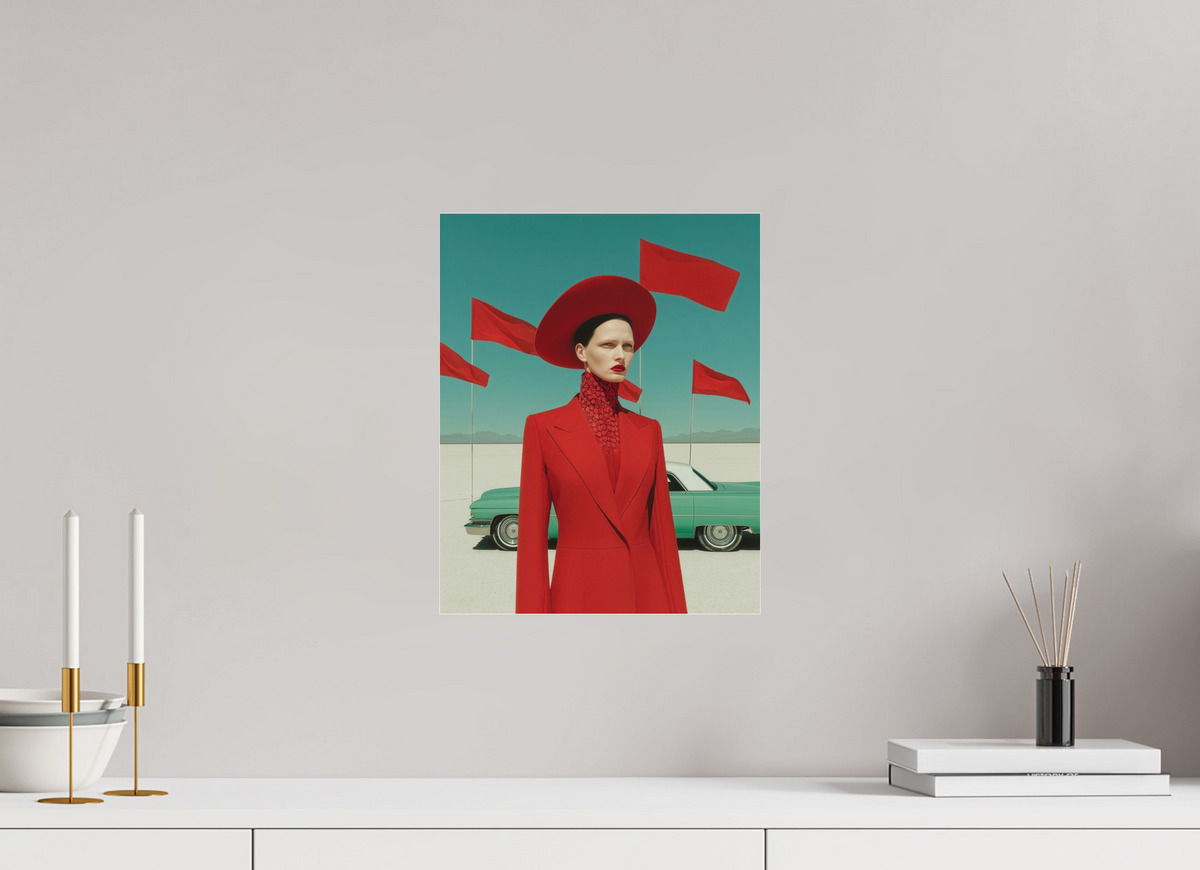 30 x 37,5 cm, Photo Print Under Acrylic Glass Red Horizon I