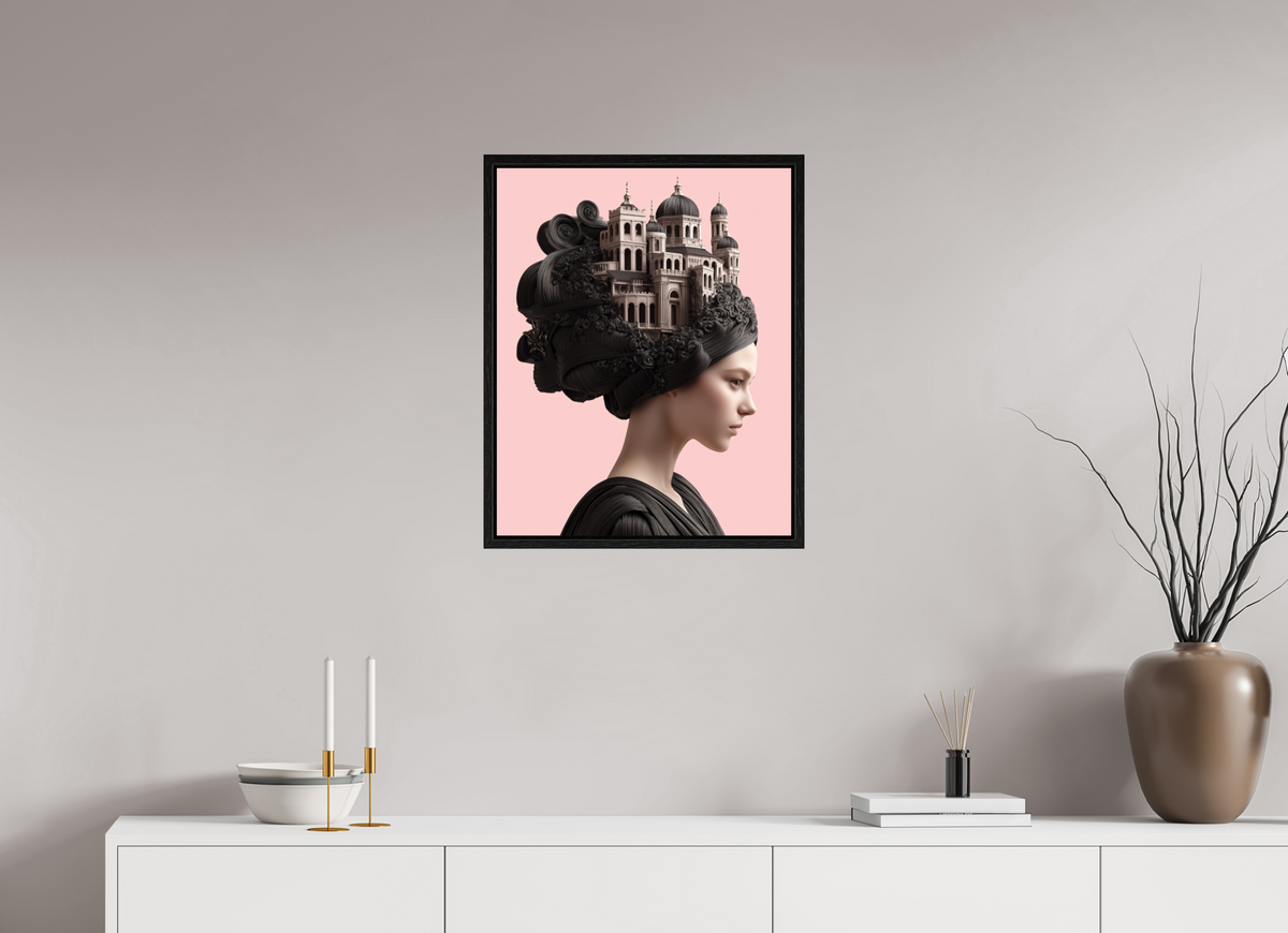 50 x 62,5 cm, Floater Frame Hairdo XXIII