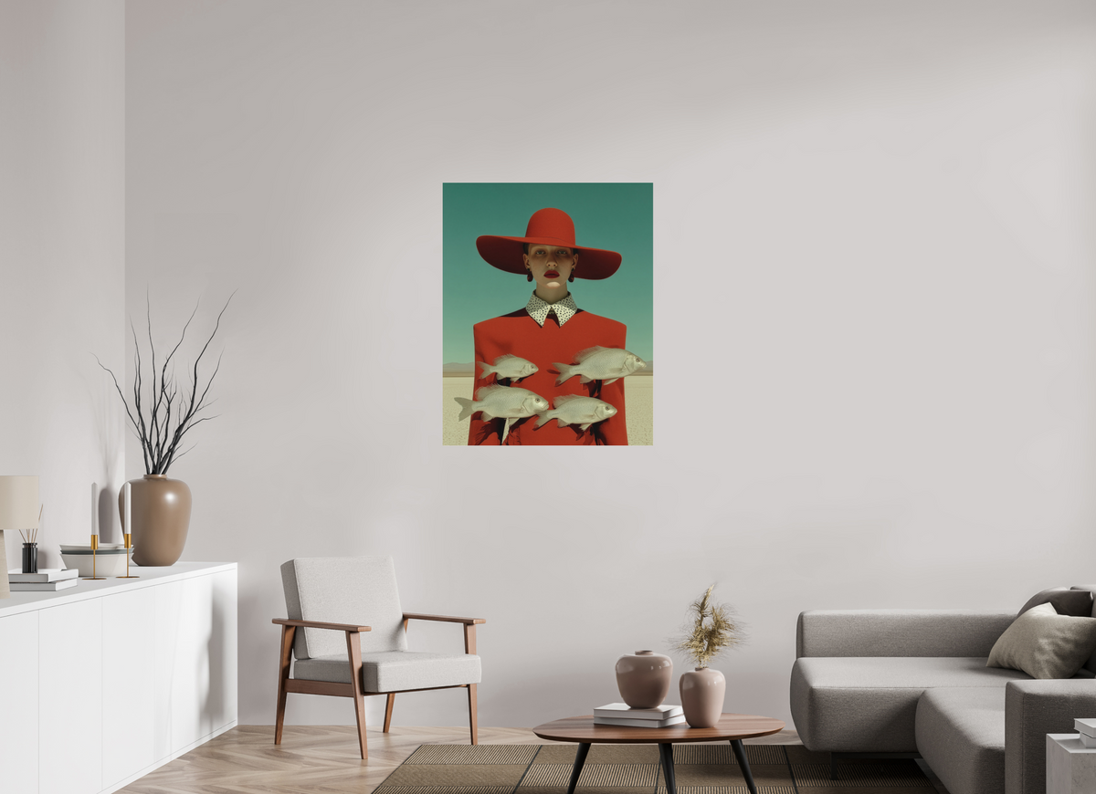 80 x 100 cm, Photo Print Under Acrylic Glass Red Horizon VI