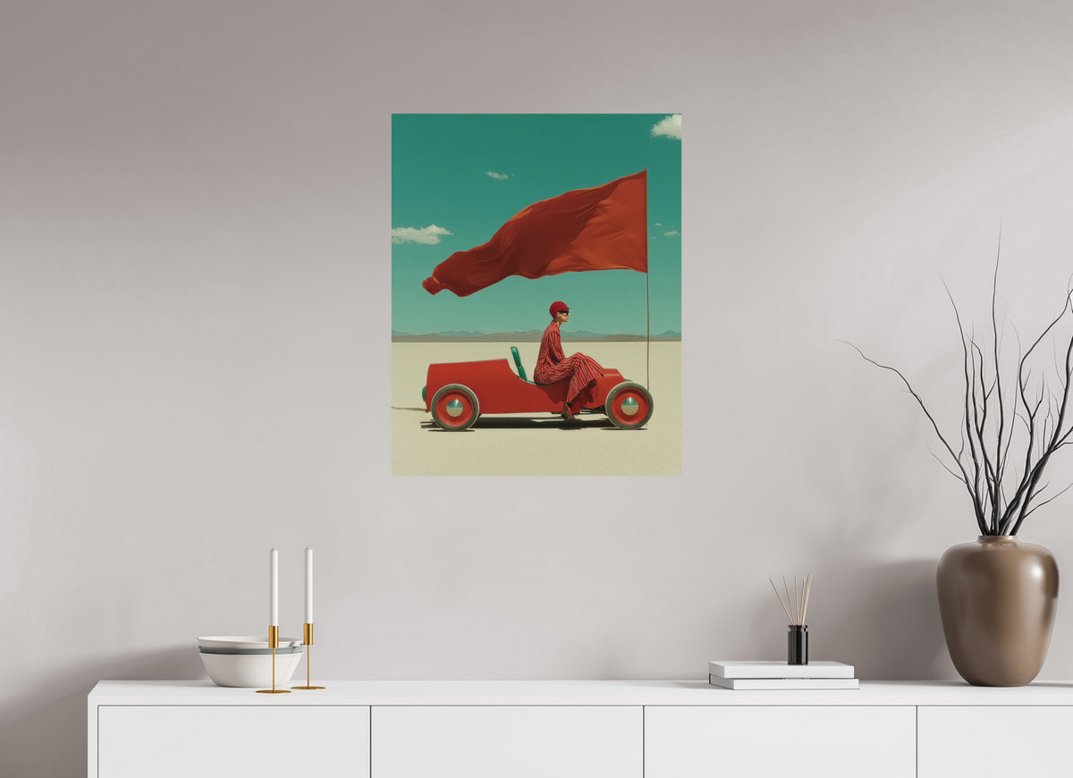 60 x 75 cm, Photo Print On Fuji Crystal DP II Red Horizon X