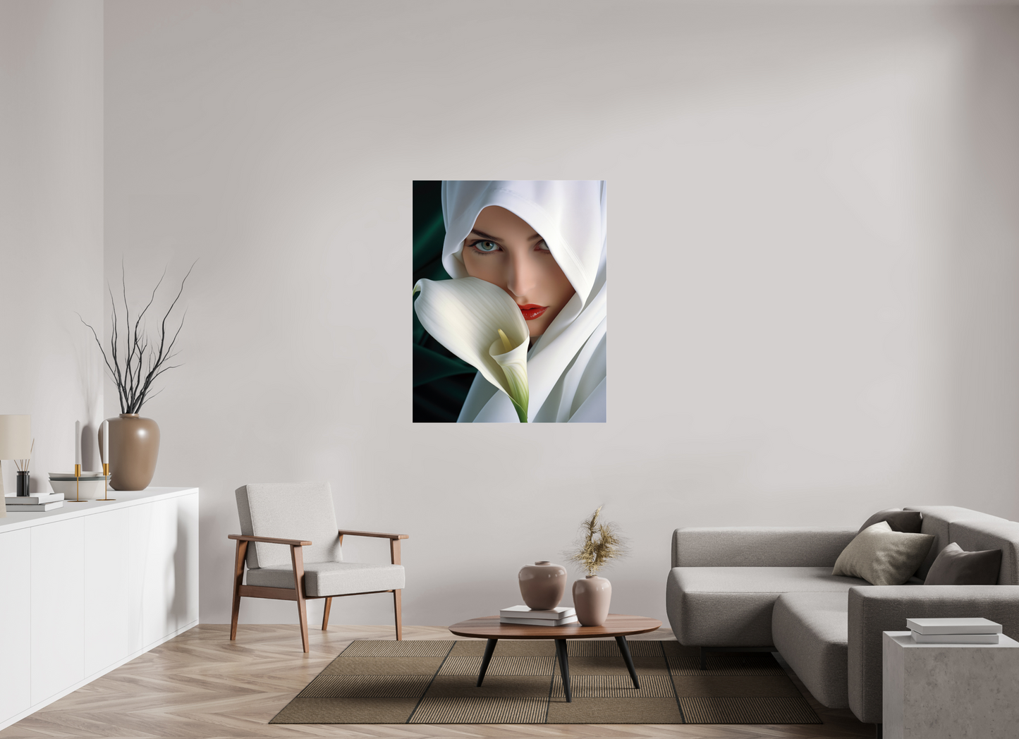 100 x 125 cm, Photo Print Under Acrylic Glass Calla II