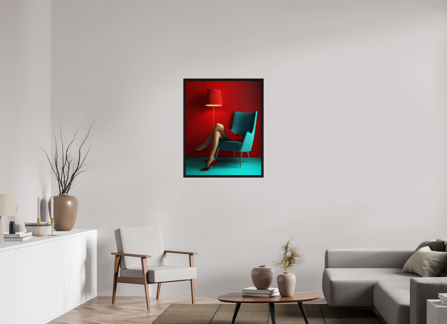 70 x 87,5 cm, Floater Frame Legs III