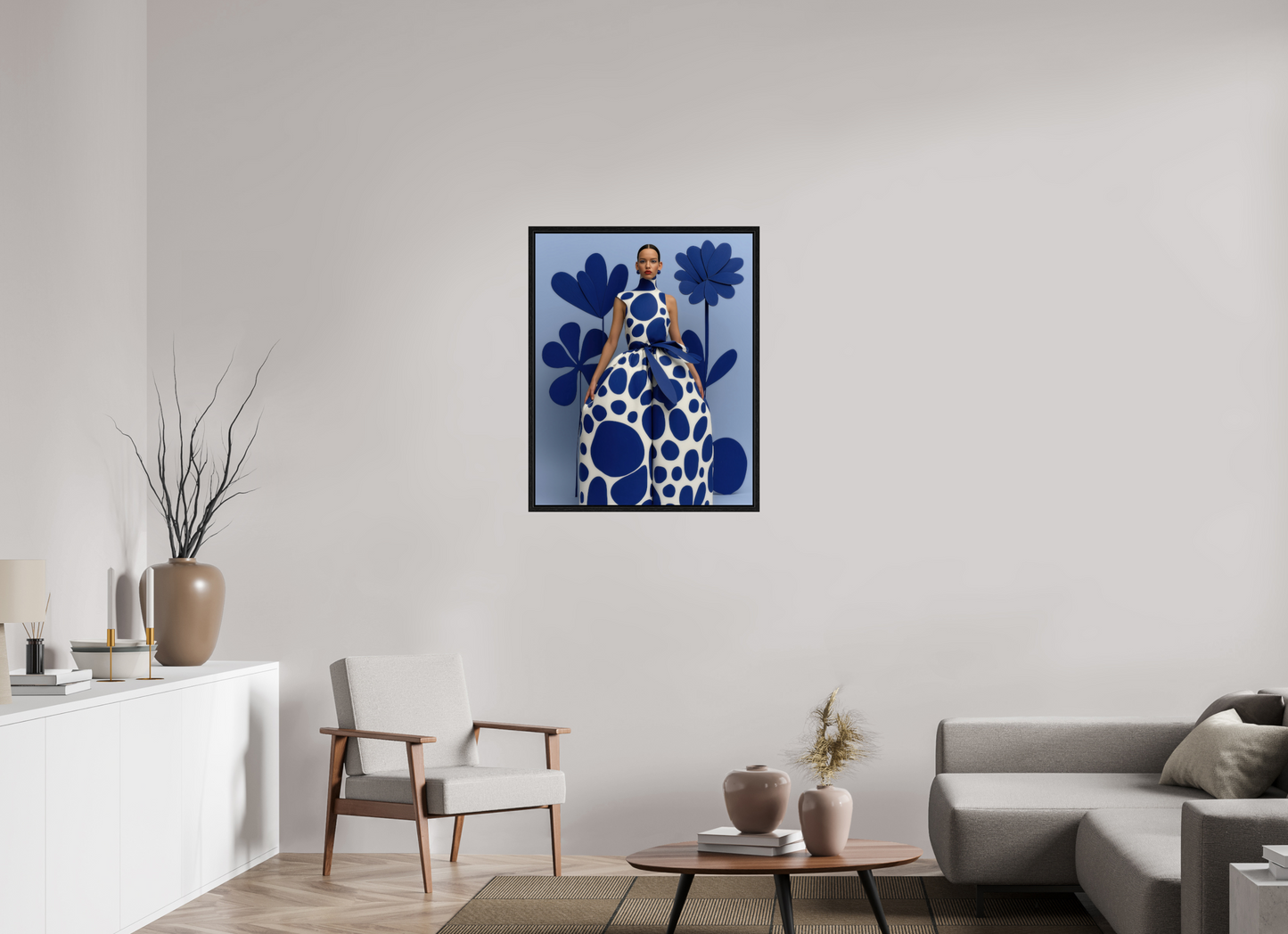70 x 87,5 cm, Floater Frame Matisse Fashion V