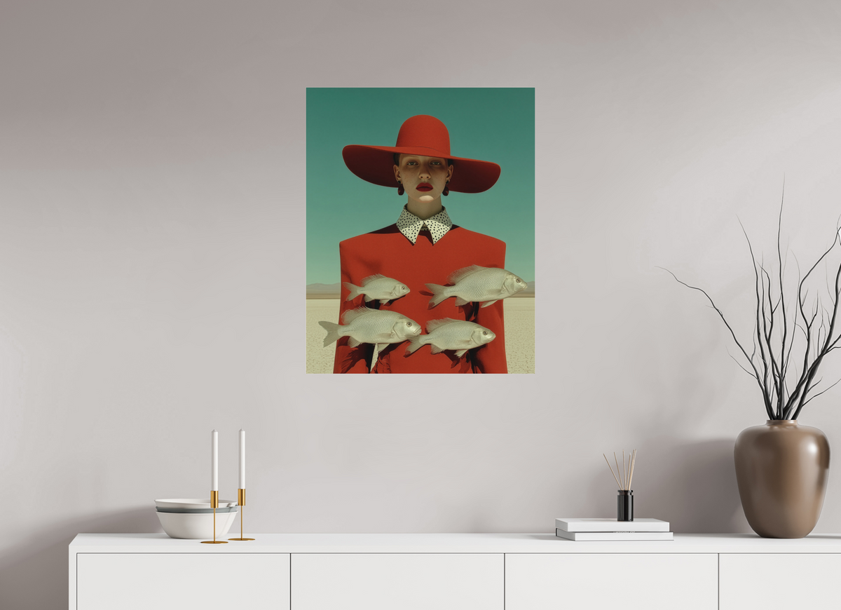 60 x 75 cm, Photo Print Under Acrylic Glass Red Horizon VI