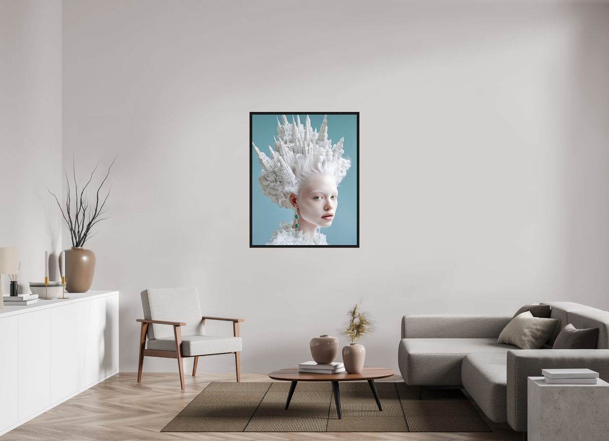 90 x 112,5 cm, Floater Frame Hairdo XII
