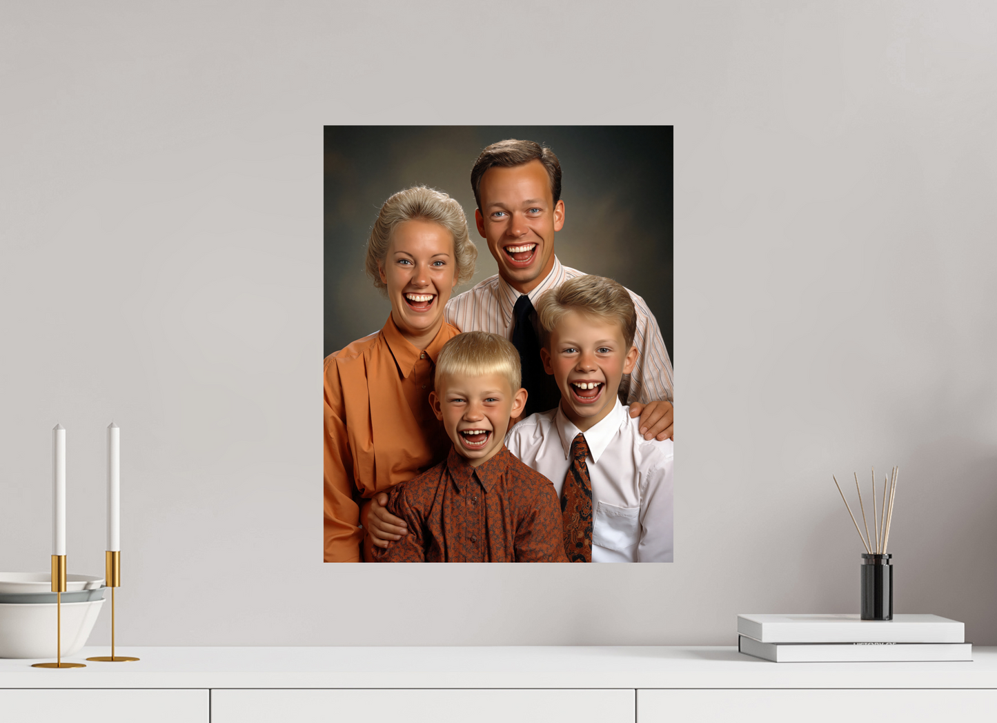 40 x 50 cm, Photo Print On Fuji Crystal DP II We are family VI