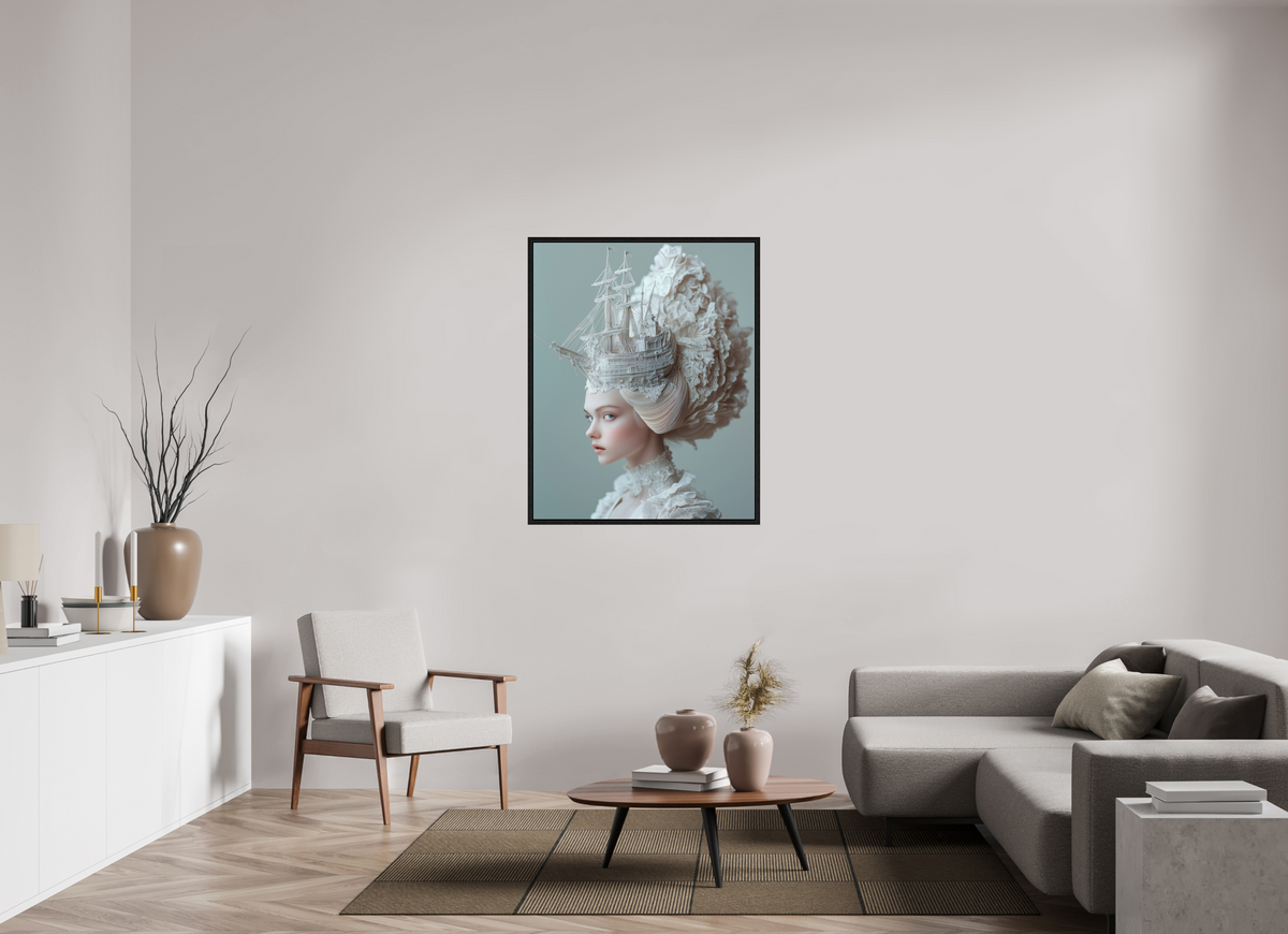90 x 112,5 cm, Floater Frame Hairdo XVII