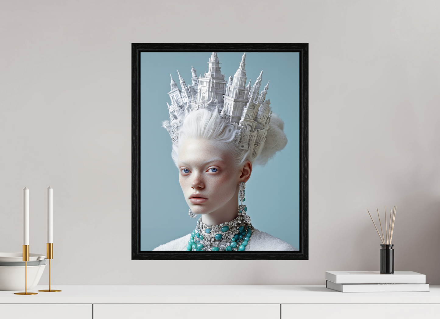 40 x 50 cm, Floater Frame Hairdo VI