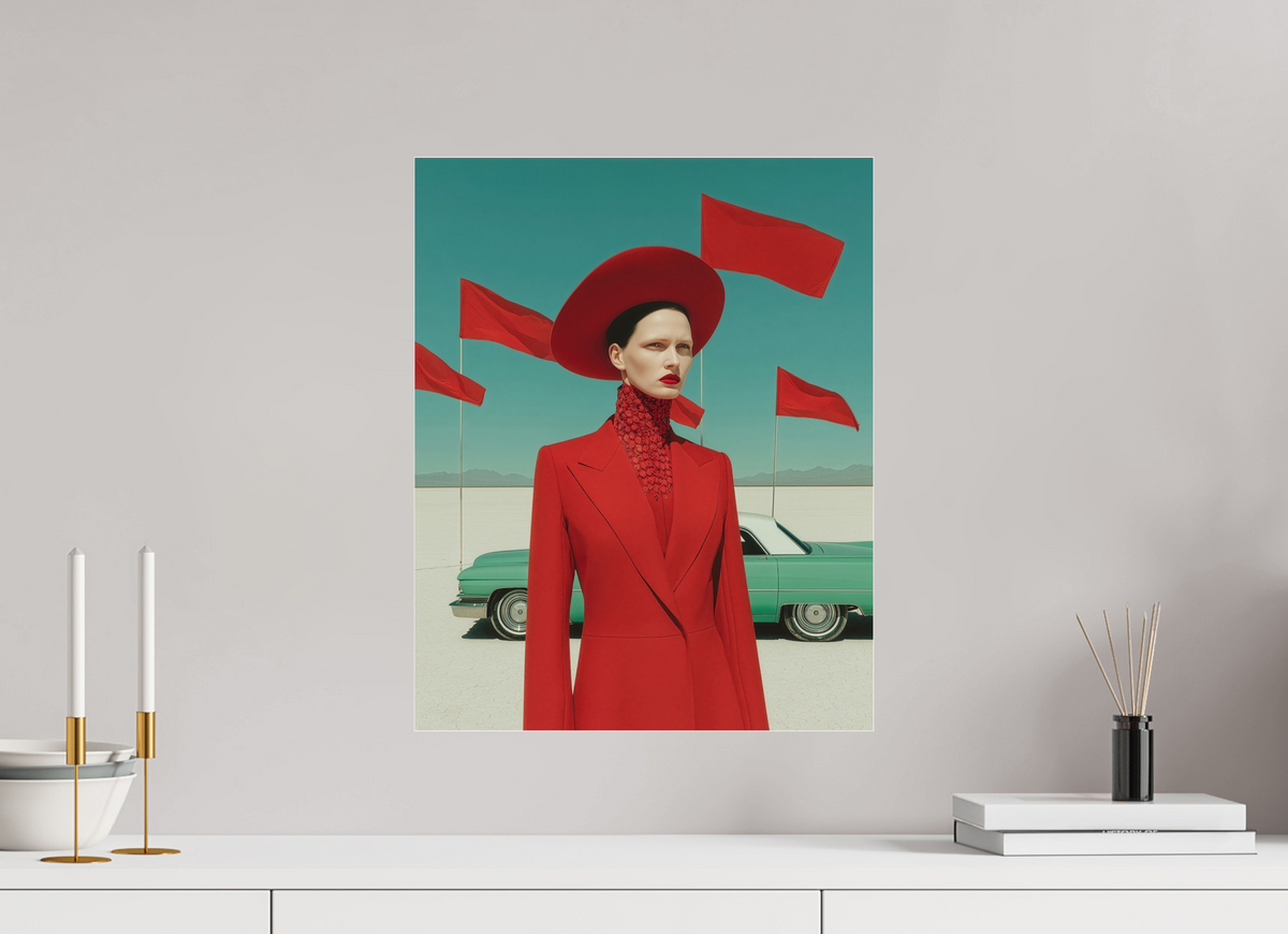 40 x 50 cm, Photo Print Under Acrylic Glass Red Horizon I