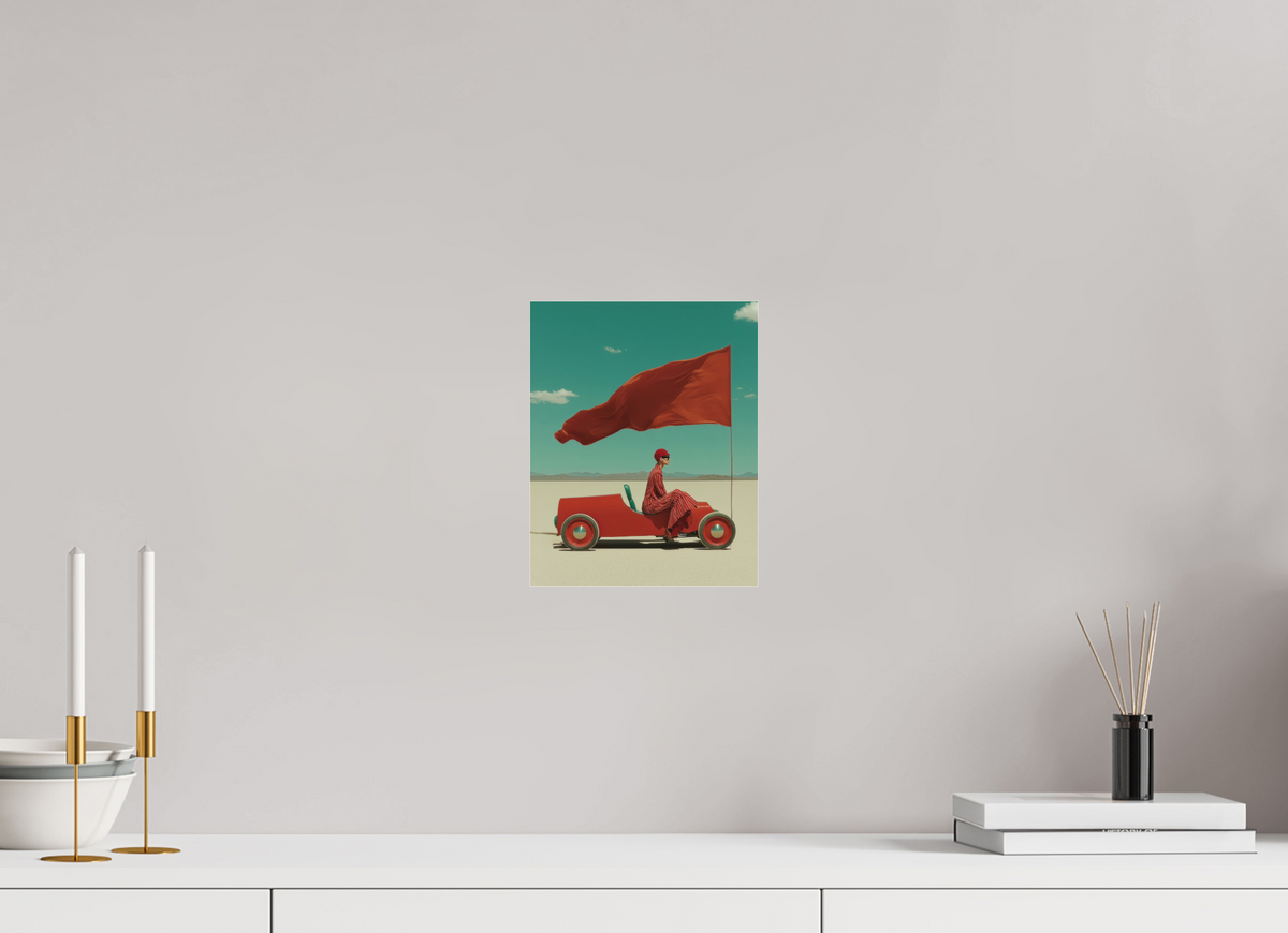 20 x 25 cm, Photo Print Under Acrylic Glass Red Horizon X