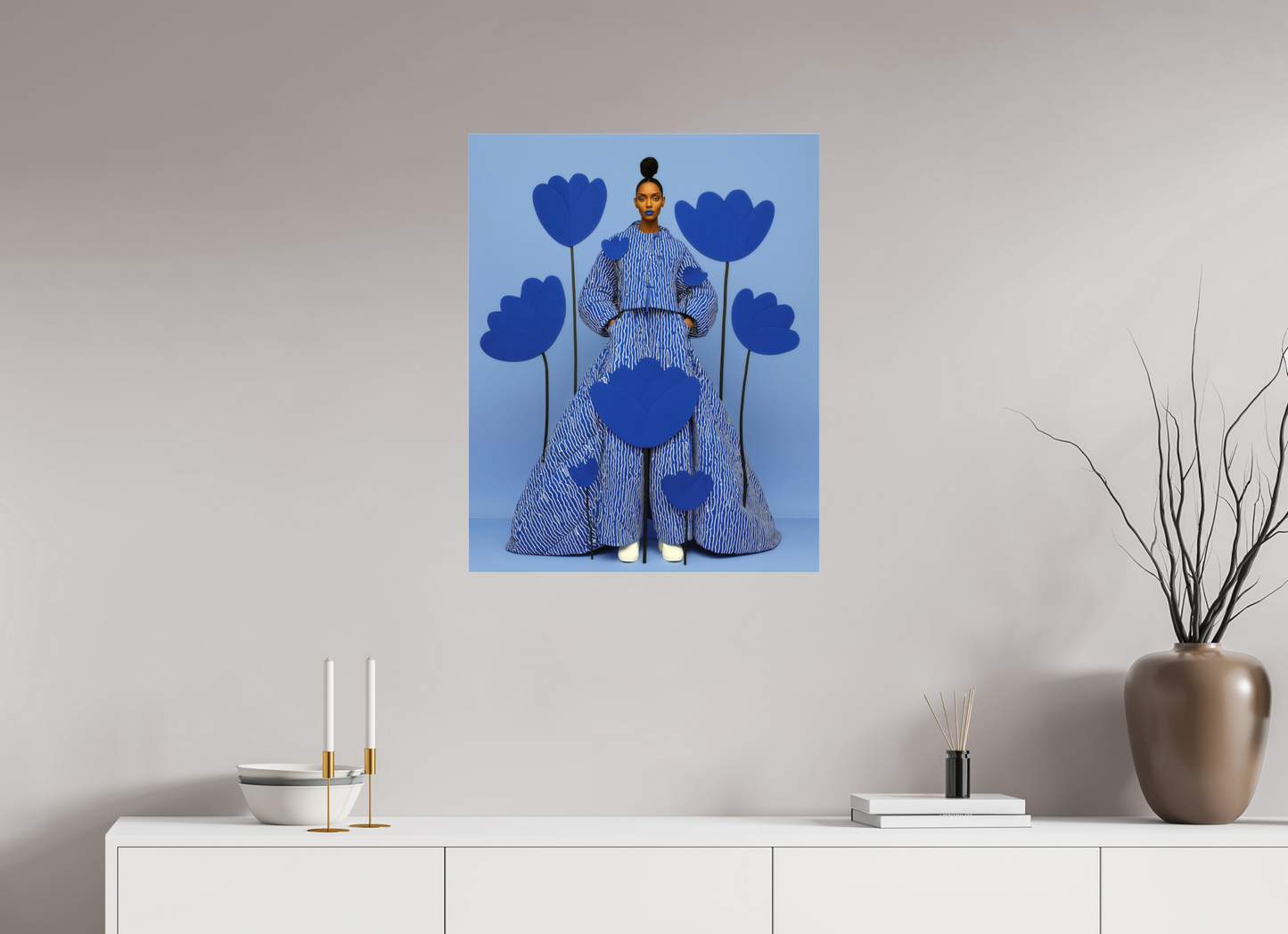 60 x 75 cm, Photo Print Under Acrylic Glass Matisse Fashion XVIII